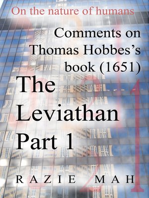 cover image of Comments on Thomas Hobbes Book (1651) the Leviathan Part 1